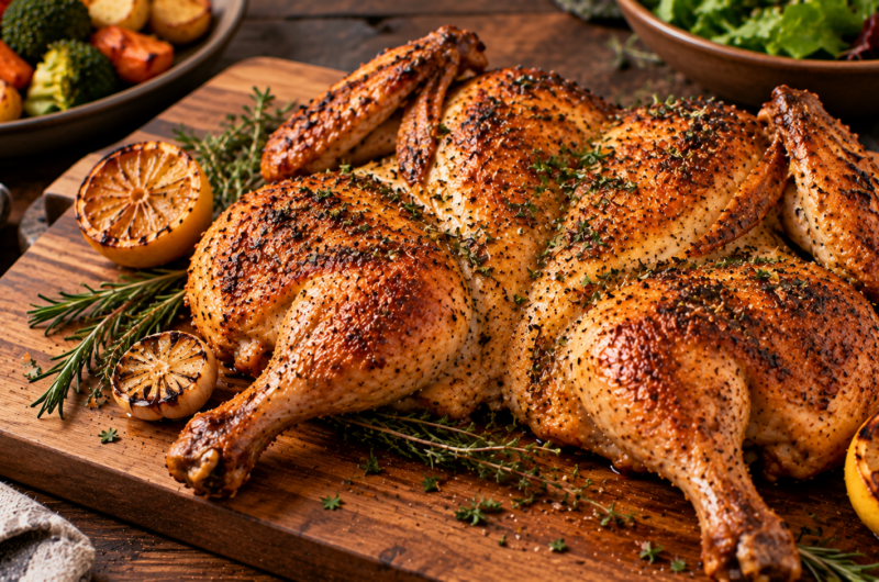 Christmas Spatchcock Chicken