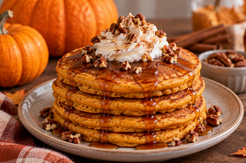 Healthy Pumpkin Pancakes