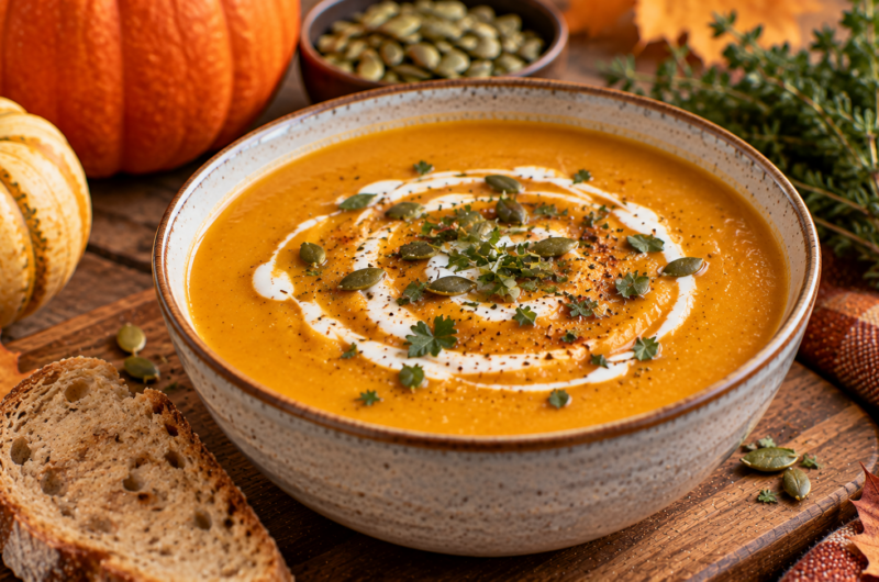 Healthy Vegan Pumpkin Soup