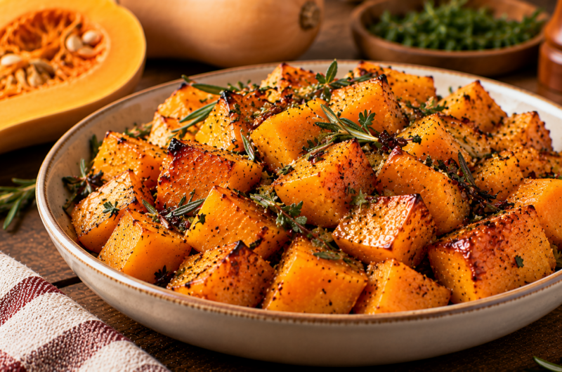 Christmas Mediterranean Stuffed Butternut Squash