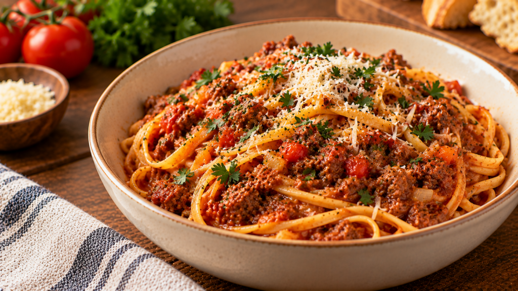 Christmas Linguine Bolognese Recipe
