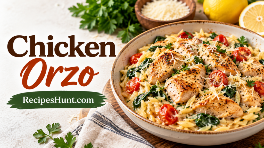 Creamy Chicken Orzo with Boursin