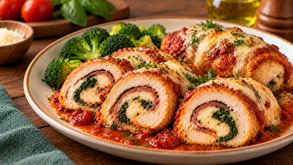 Festive Chicken Rollatini for Christmas Dinner