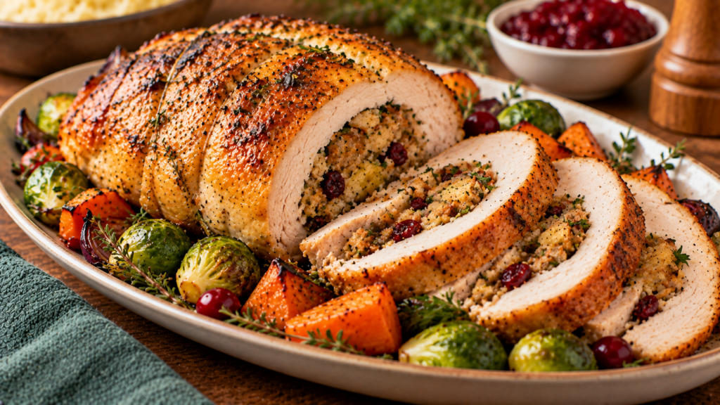 Christmas Stuffed Turkey Breast: Perfect for the Holiday Table