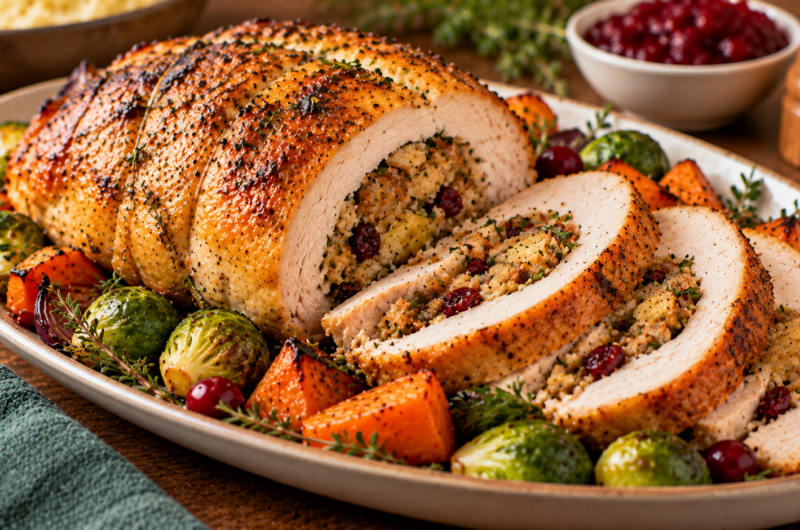 Christmas Stuffed Turkey Breast: Perfect for the Holiday Table