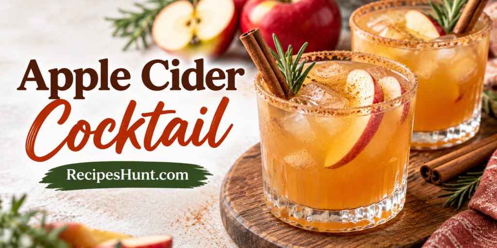 Spiced Apple Cider Cocktail