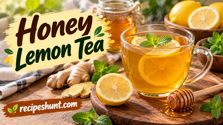 Honey Lemon tea Recipe for sore throat